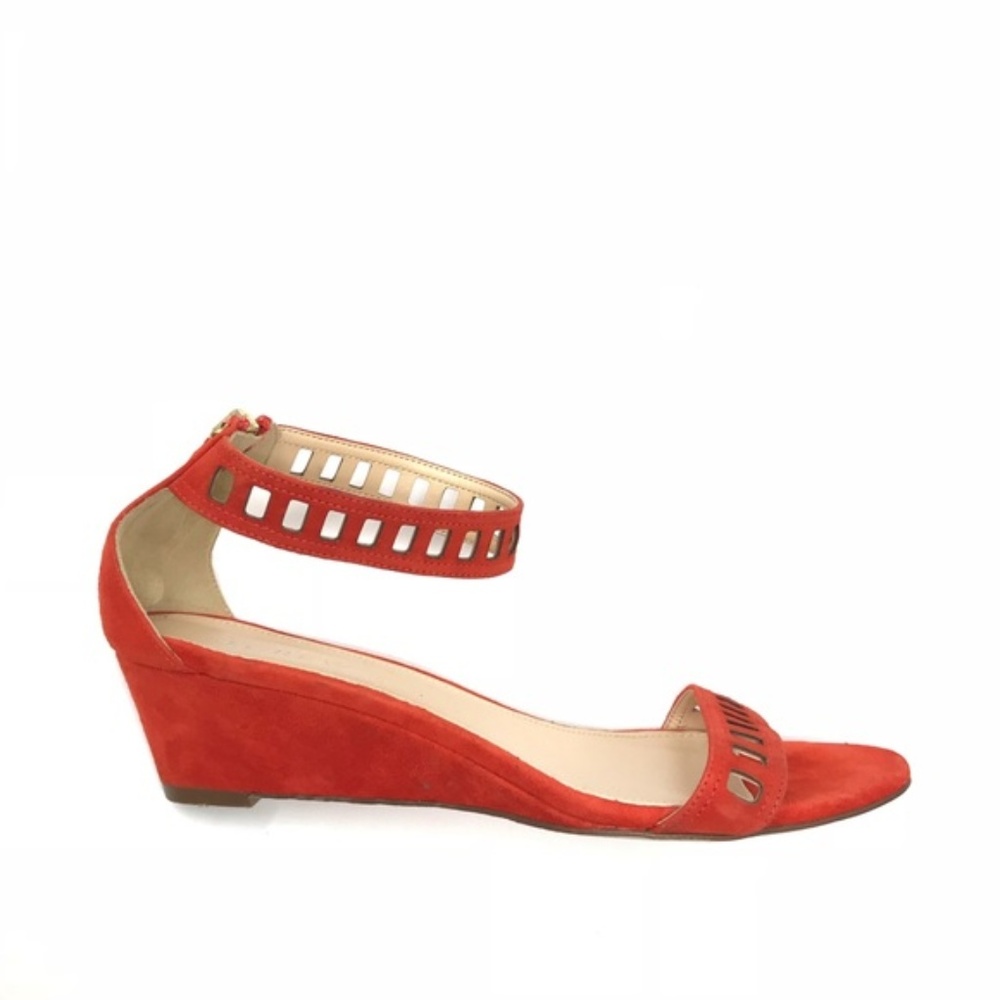 J Crew Suede Wedge Sandals Size 6.5